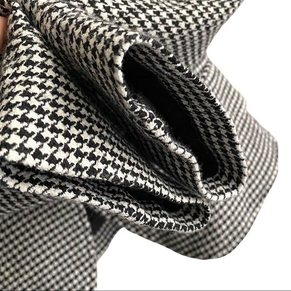ADEC 2 By PHILLIPE ADEC Houndstooth Single Button Blazer Black White M - Picture 5 of 6